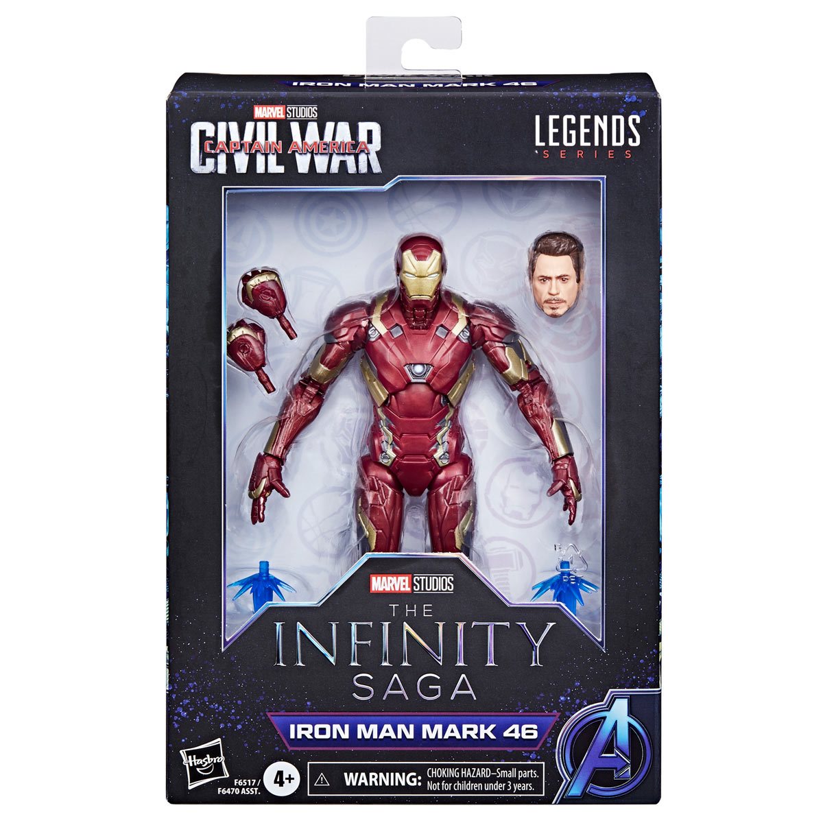Avengers: Infinity Saga Marvel Legends Action Figures Wave 1 - Iron Man Mark 46