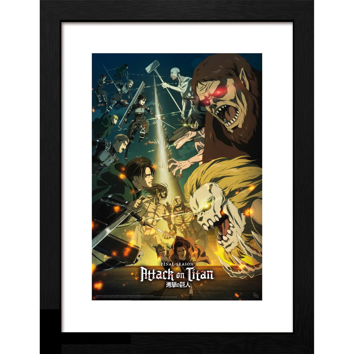 Attack on Titan Season 4 Key Art 3 Framed Poster