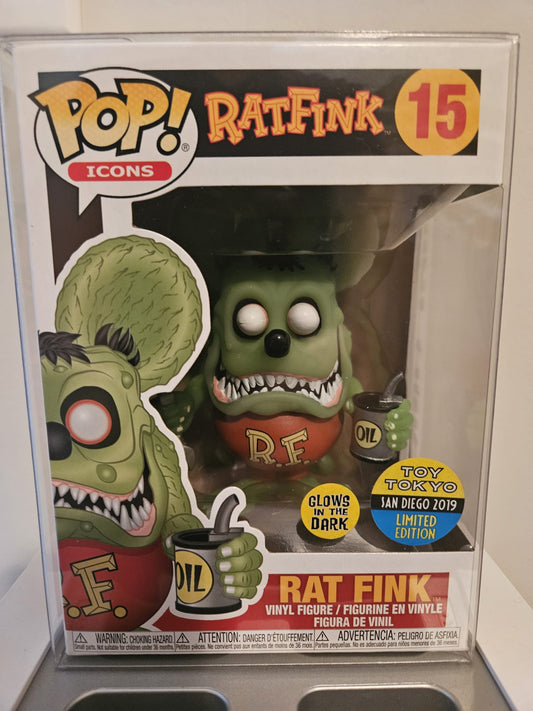 Rat Fink Toy Tokyo Exclusive GITD Pop