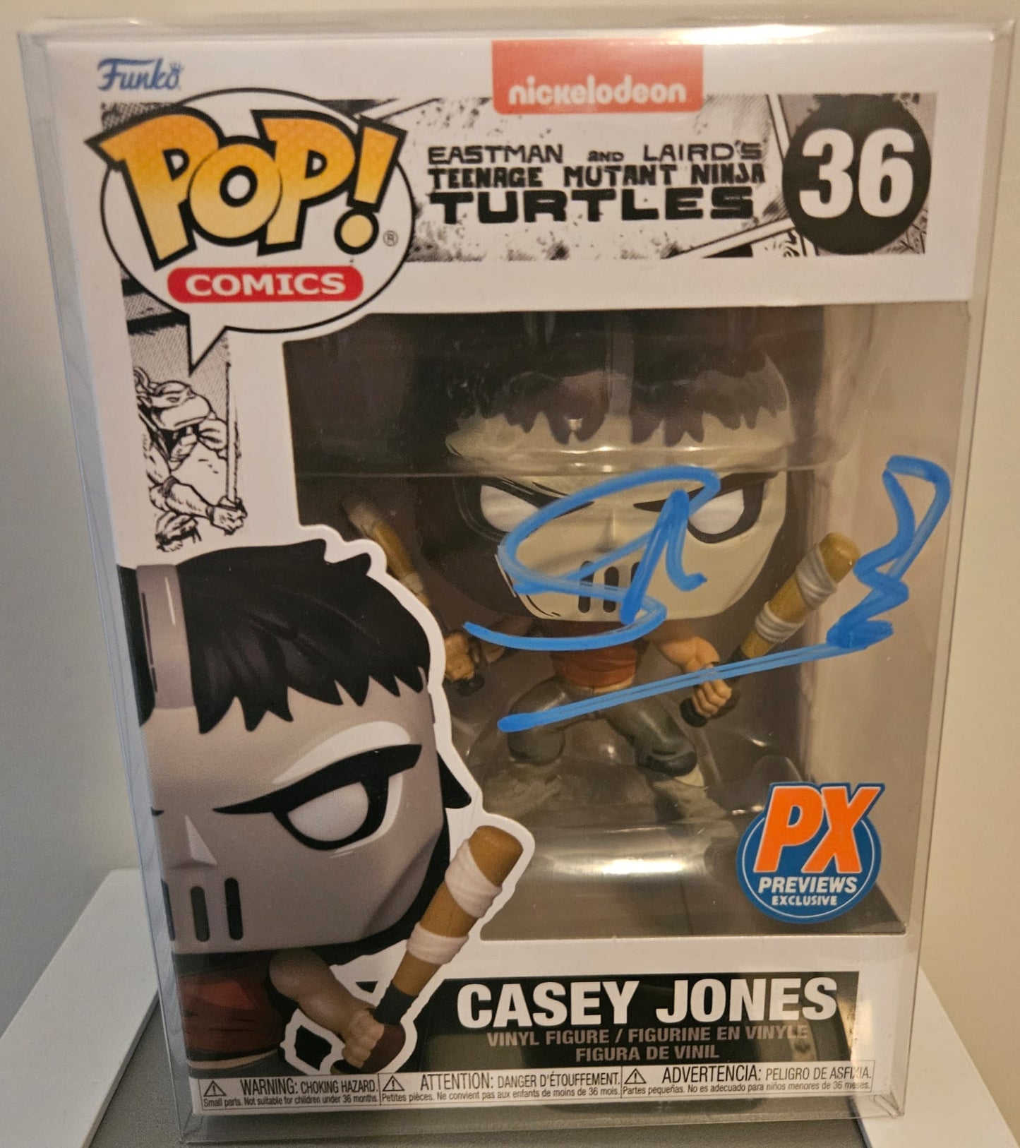 TMNT Casey Jones Pop - Signed by Stephen Amell with COA