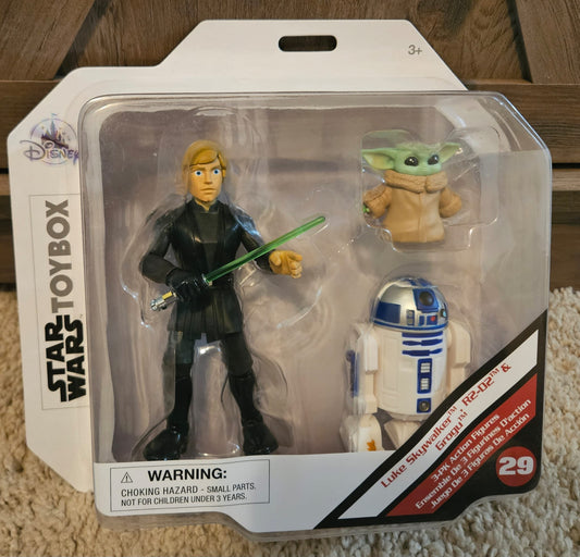 Luke Skywalker R2-D2 & Grogu Action Figures