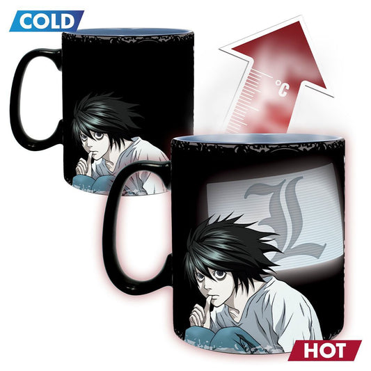 Death Note Kira and L Heat Change Mug