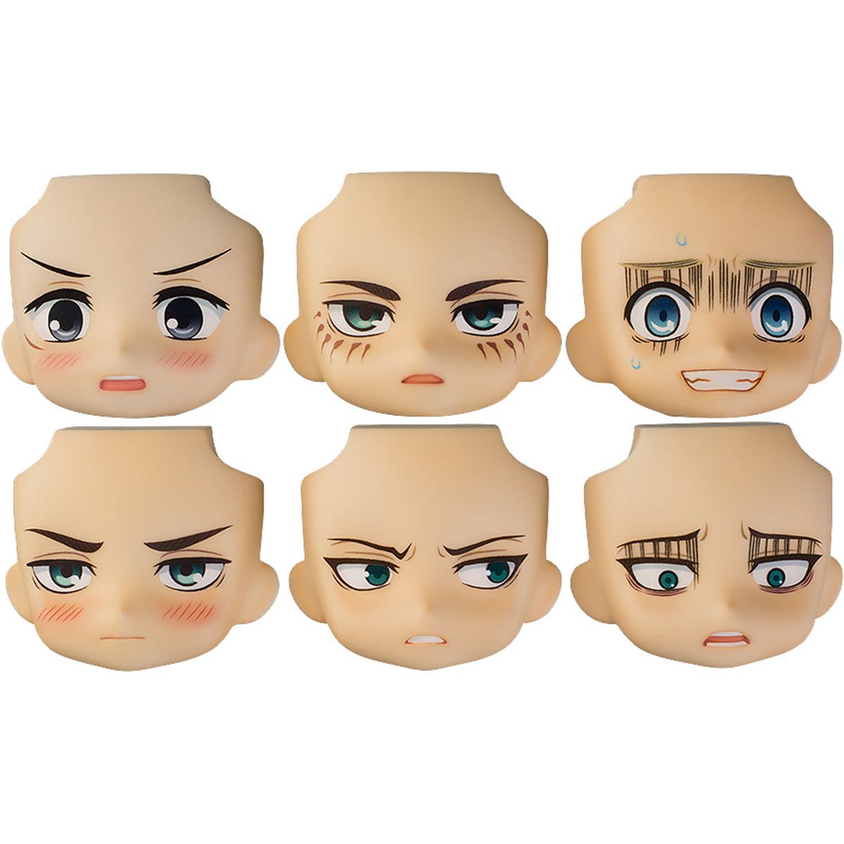 Attack on Titan Nendoroid More: Face Swap Set of 6